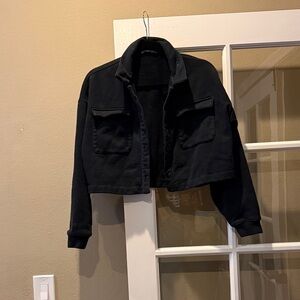 ALO Yoga Midnight Black Cropped Jacket